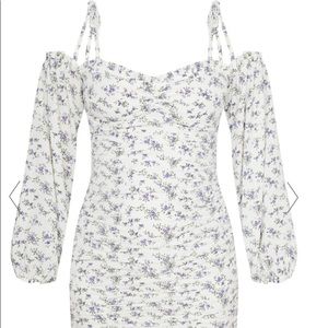 Pretty Little Thing Off the Shoulder Floral Dress